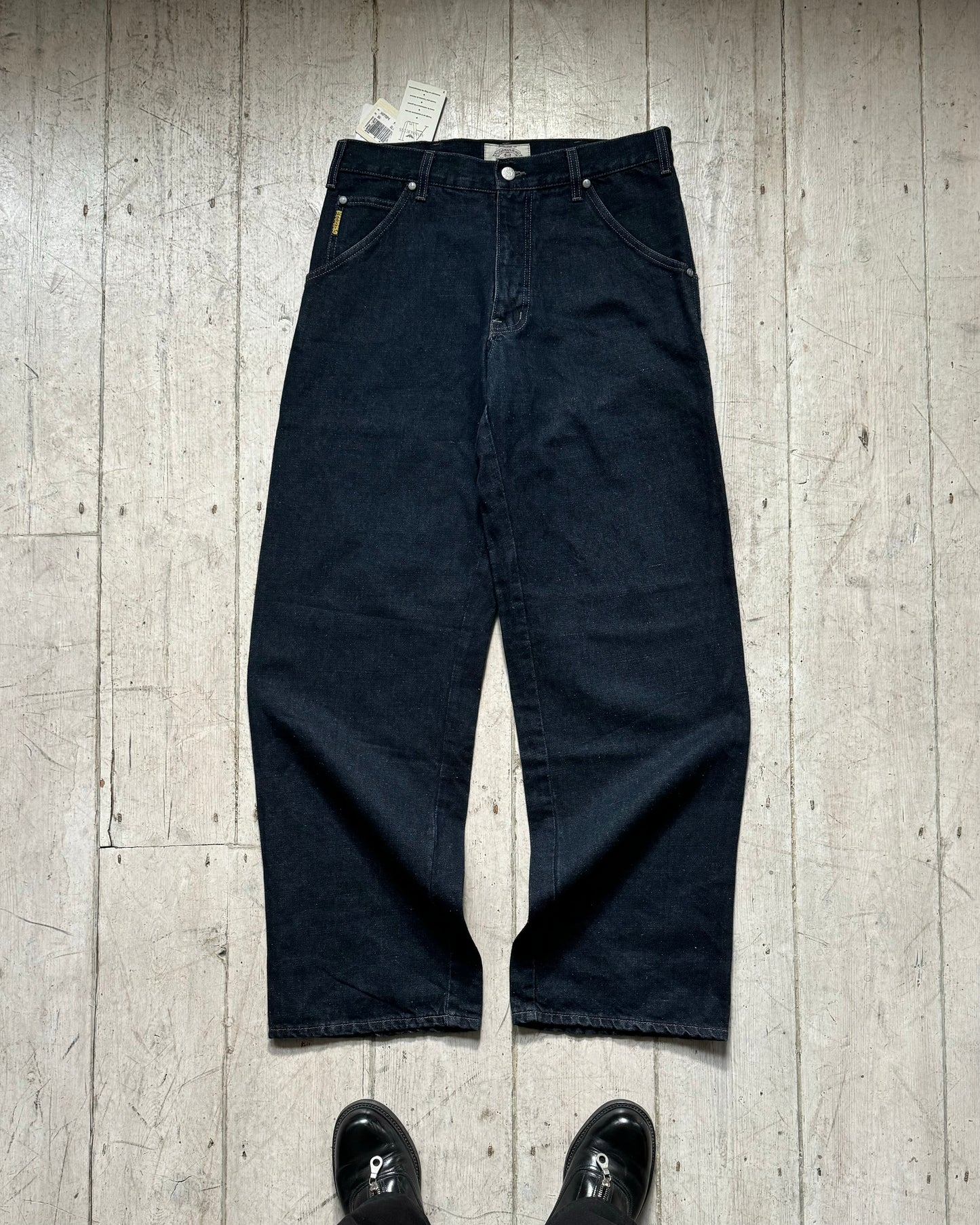 Early 2000s Hemp Dark Wash Navy Carpenter Pants  (~32~)