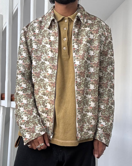 1996 Country Side / Village Print Work Jacket (M)