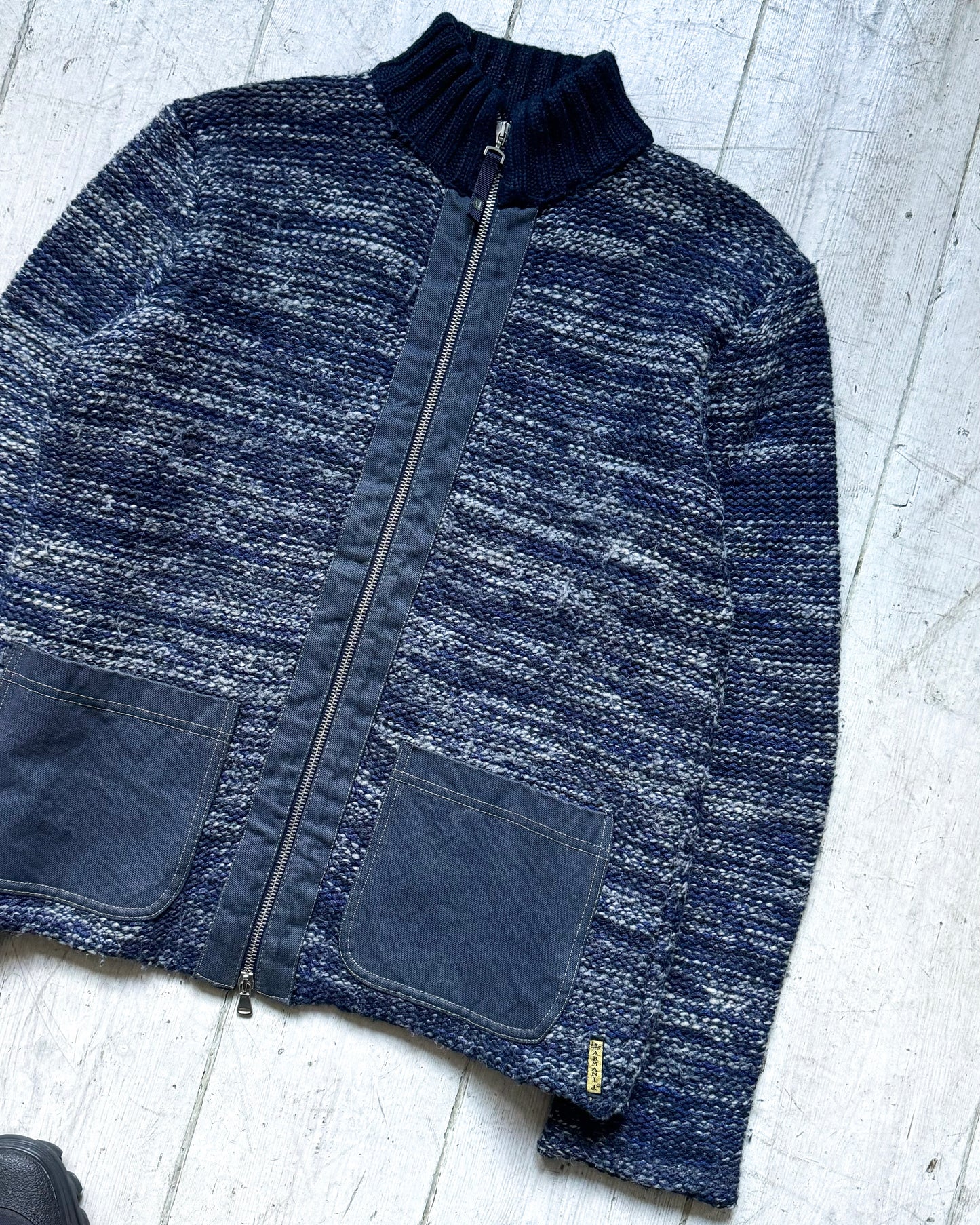 Patch Pocket Zip Up Knit (~M~)