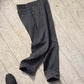 Early 2000s Eco-stone Diagonal Weave Textured Grey Pants / Trousers  (28~30)