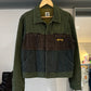 Green Brown Blue Panelled Trucker Jacket (~M~)