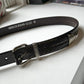 Deep Brown Crocodile Skin Style Leather Patent  Belt (33~36)