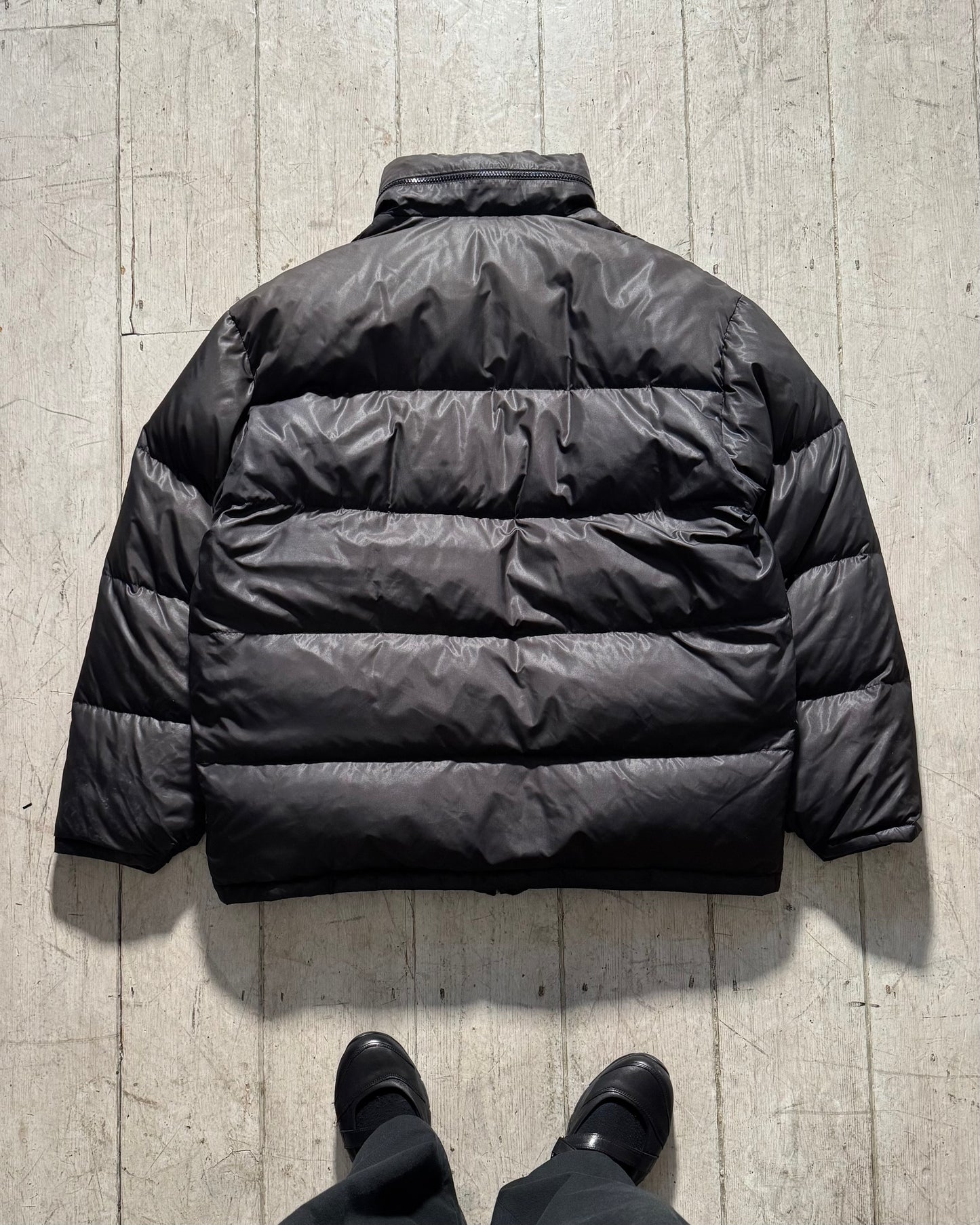 90s Black Puffer Jacket (~XL~ )