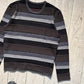 Autumn 2012 Greyscale 3- D Stripe  Knit Sweater / Jumper (S~M)