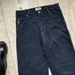 Early 2000s Hemp Dark Wash Navy Carpenter Pants  (~32~)