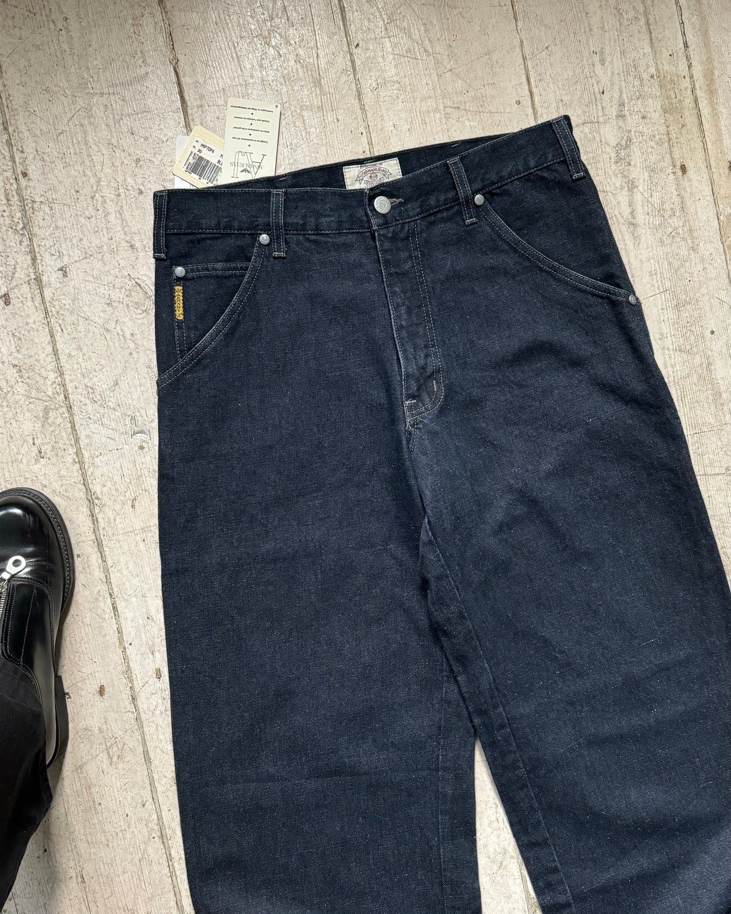 Early 2000s Hemp Dark Wash Navy Carpenter Pants  (~32~)