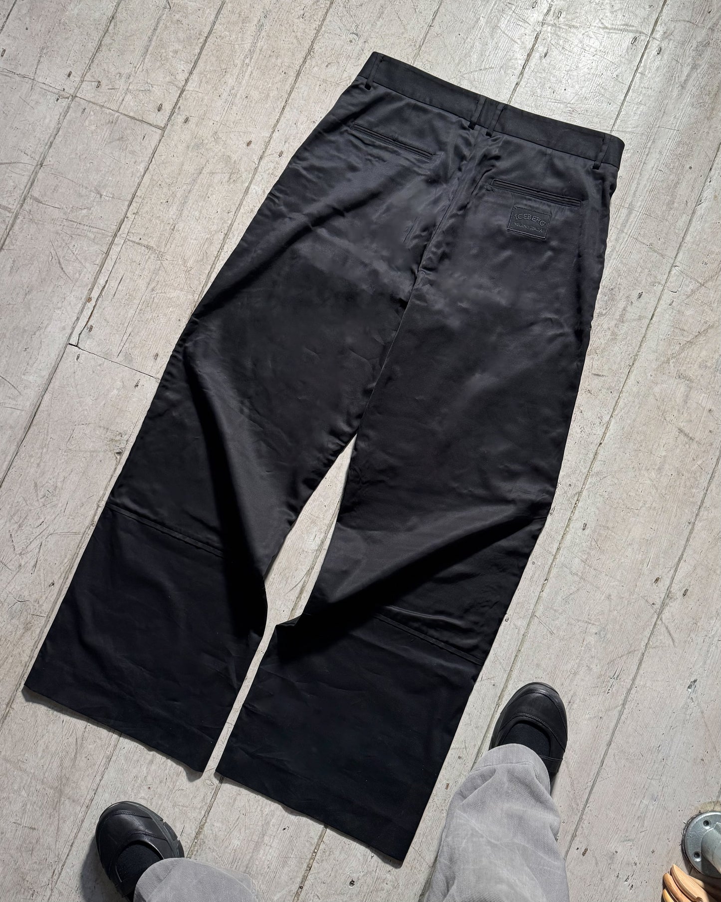 2023 Panelled Black Wide Fit Pant's  (31-34)