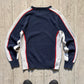 Early 2000s Navy White Red Side Panel Knit Jumper  (~M~)