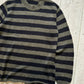 2013 Black / Washed Olive Striped Pattern Knit Jumper  (~M~)