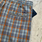 Grey Orange Blue Plaid Shorts (32)