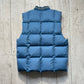 Late 90s Outdoor Blue Square Quilted Puffer Vest / Gilet (~L~)