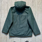 2000s Iridescent Deep Green Fleece Lined Side Zip Technical Jacket (~M~)