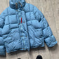 Sport Baby Blue Internal Backpack / Carry Strap Puffer Jacket (L~XL)