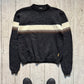 90s Grey Brown Cream Centre Stripe Knit Jumper  (~L~)