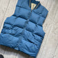 Late 90s Outdoor Blue Square Quilted Puffer Vest / Gilet (~L~)