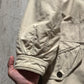 90s Beige Asymmetrical Quilted Beige Parka Jacket (~M~)