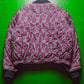 90s Paisley Print Boxy Bomber Jacket (~XL~)