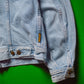 90s Washed Blue Panelled Denim Jacket (~M~)