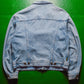 90s Washed Blue Panelled Denim Jacket (~M~)