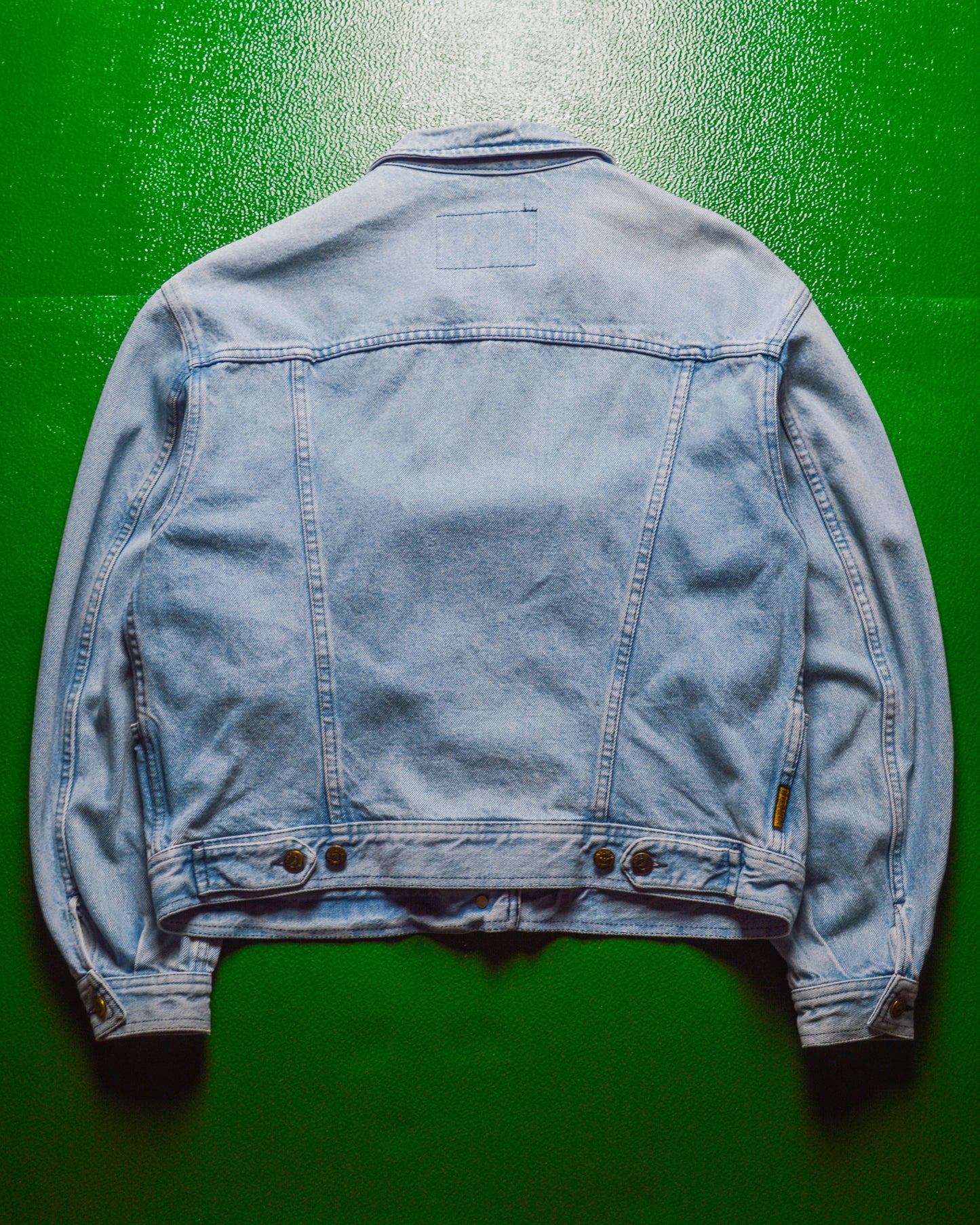 90s Washed Blue Panelled Denim Jacket (~M~)