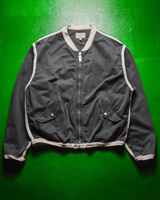 90s Taped Light Bomber Washed Navy Jacket (M~L)