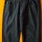 90s Washed Grey Diagonal Weave Trousers (~36~)