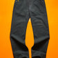 90s Washed Grey Diagonal Weave Trousers (~36~)