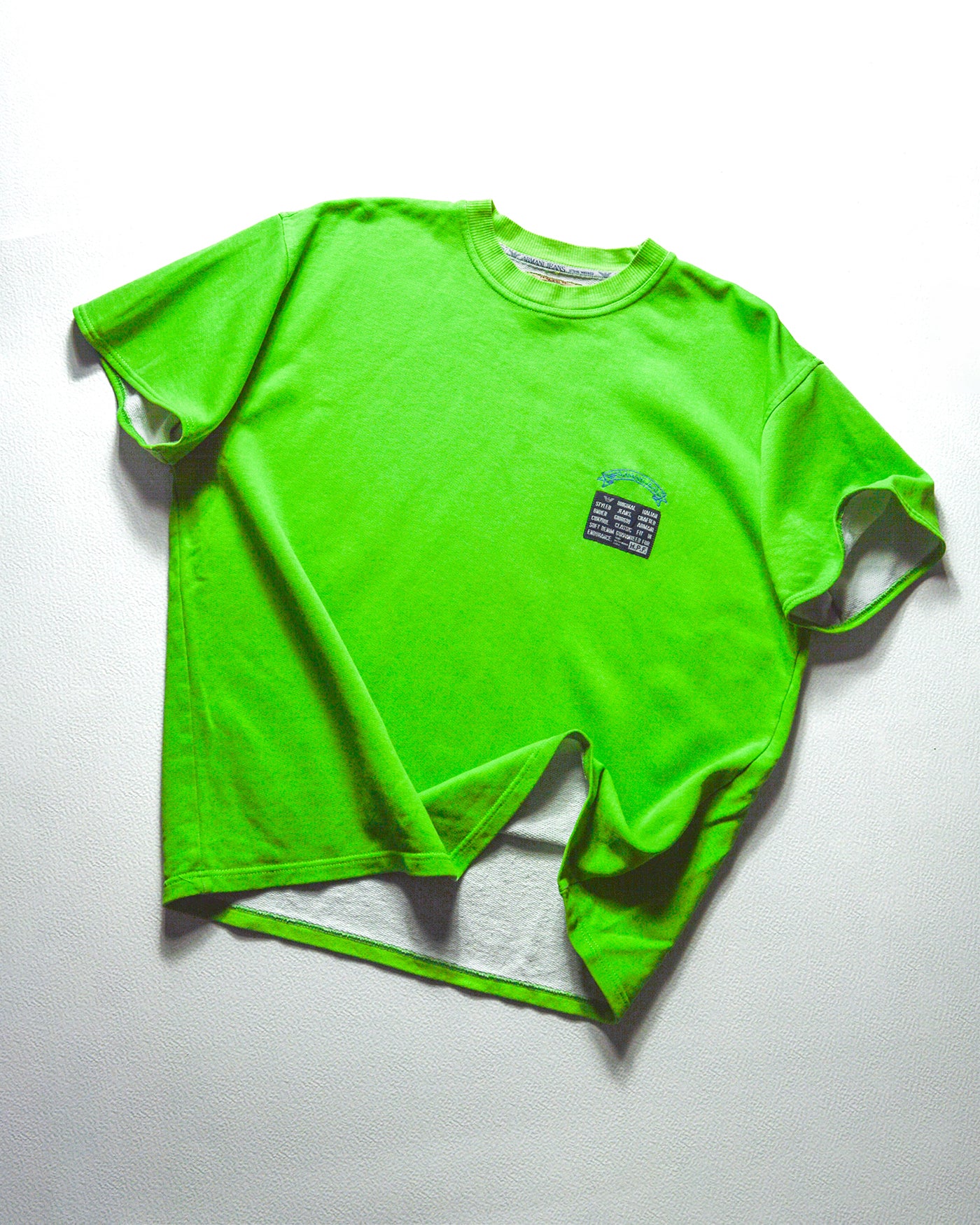 Early 90s High Performance Fabric (HPF) Toxic Green Jersey Top (~L~)