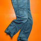 Relaxed Asymmetrical Medium Wash Blue Denim Cargo Pants (~32~)