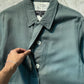 1996 Muted Grey Green  Hidden Placket Jacket (~L~)