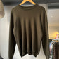 Organic Textured Olive Brown Knit Jumper  (~M~)