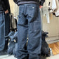 Early 2000s Hemp Dark Wash Navy Carpenter Pants  (~32~)