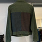 Green Brown Blue Panelled Trucker Jacket (~M~)