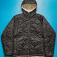 Reversible Onion Quilted Military Liner Style Black / Cream Jacket (M)