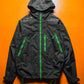 Idiom Black Green Grid Taped Seam Jacket (~M~)