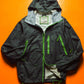 Idiom Black Green Grid Taped Seam Jacket (~M~)