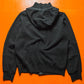 AW08 Black Panelled Hooded Black Knit Hoody (M~L)