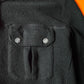 AW08 Black Panelled Hooded Black Knit Hoody (M~L)