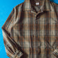 1993 Ideas From Massimo Osti Brown Woven Check Jacket (L~XL)