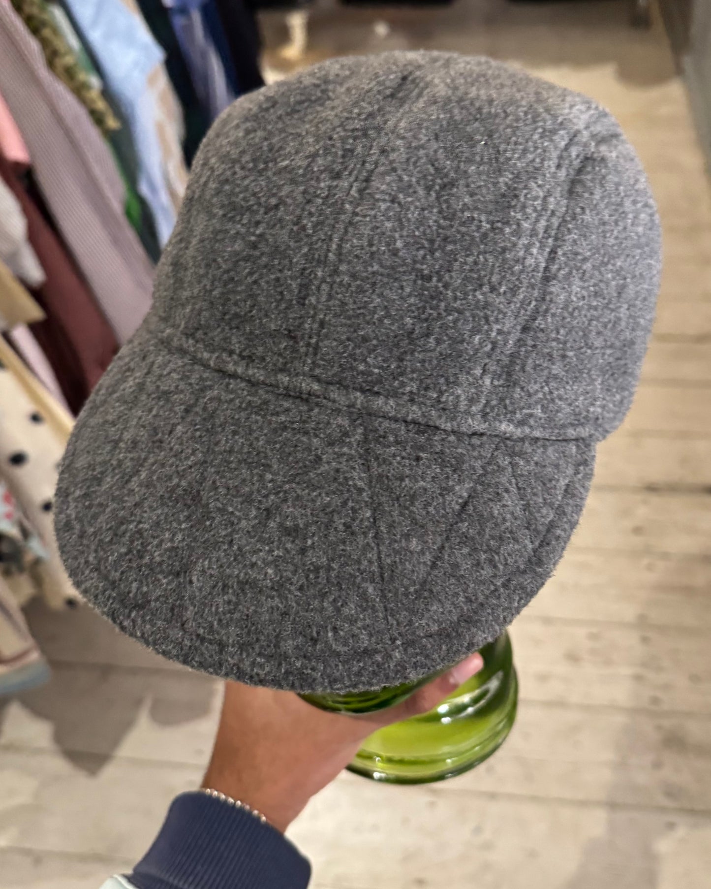 Grey Fleece Cap / Hat (OS)