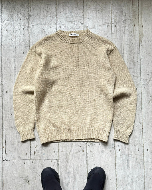 Cream Boxy Knit Jumper (~M~)