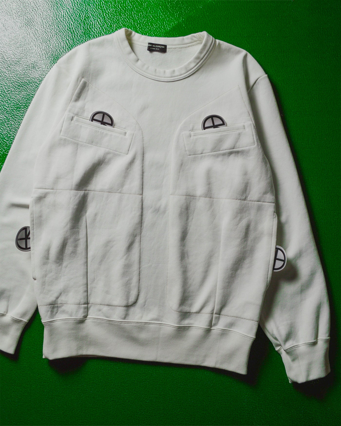 SS04 "Simple Utility" Pocket Panelled Crewneck Jumper (S~M)