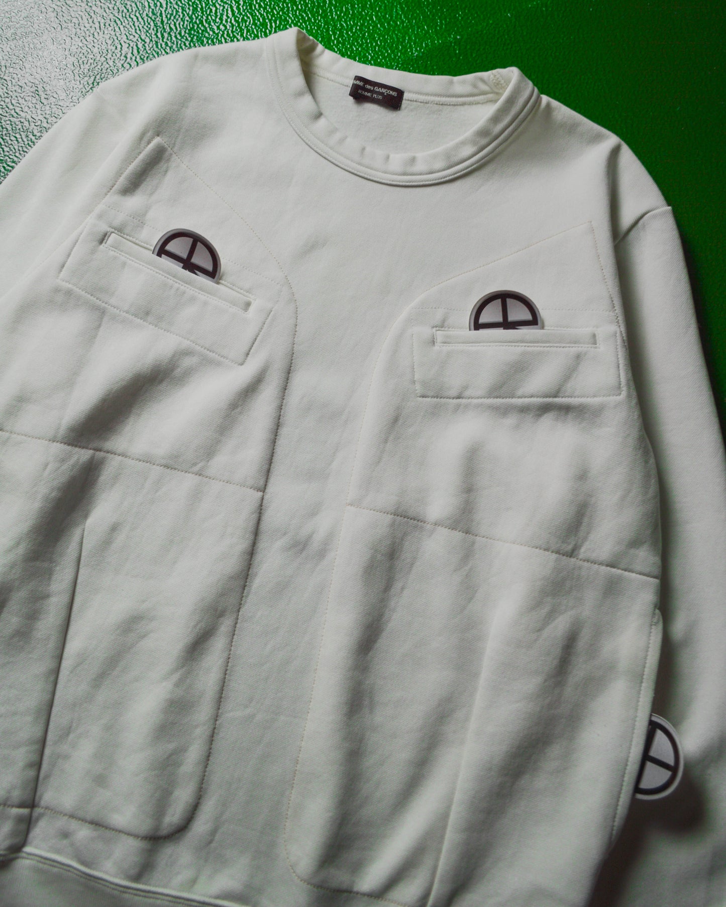 SS04 "Simple Utility" Pocket Panelled Crewneck Jumper (S~M)