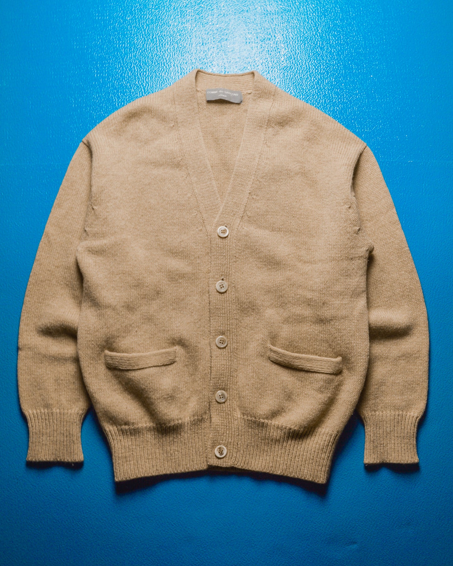 1989 Beige Minimal Boxy Knit Cardigan (~M~)