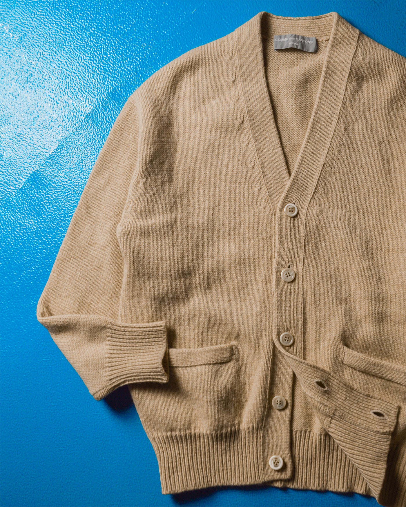 1989 Beige Minimal Boxy Knit Cardigan (~M~)