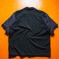 1996 Black Terry Contrast Sleeve Panel Boxy Shirt (~L~)