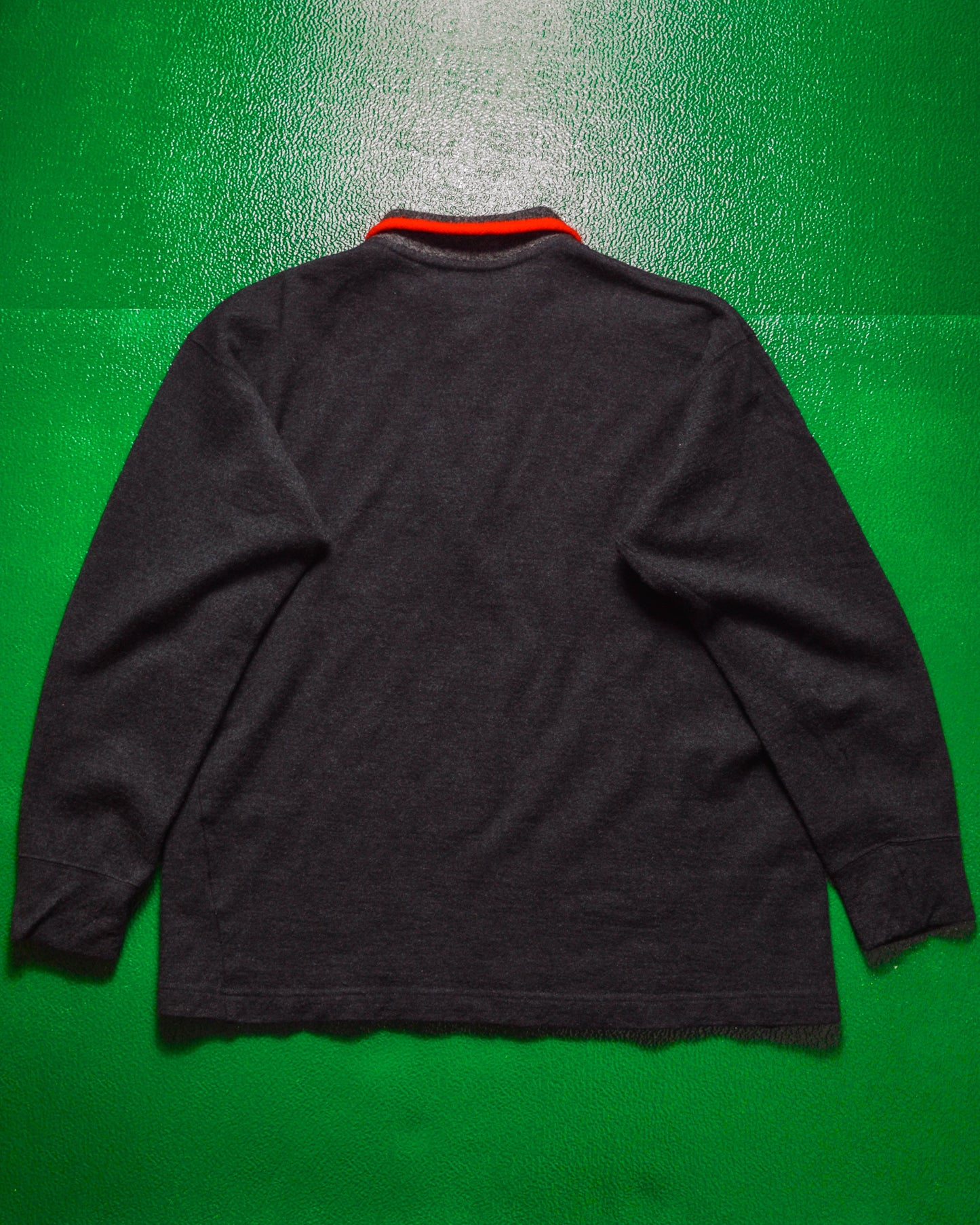 1996 Contrast Collar End Wool Longsleeve Polo (~S~)