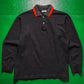 1996 Contrast Collar End Wool Longsleeve Polo (~S~)