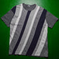 2000 Diagonal Panelled Grey T-shirt (~M~)