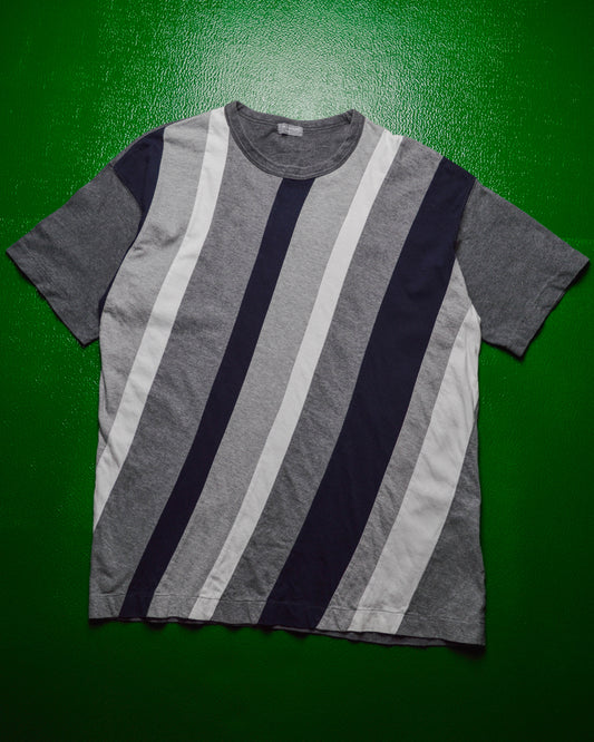 2000 Diagonal Panelled Grey T-shirt (~M~)